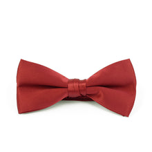 Load image into Gallery viewer, Umo Lorenzo Poly Satin Banded Bow Tie & Hanky Set – 22 Color Options