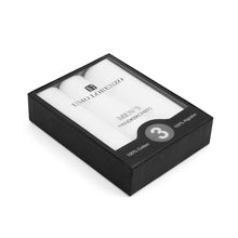 Load image into Gallery viewer, Boxed Men's Cotton Plain Handkerchiefs 3 piece Set