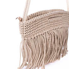 Load image into Gallery viewer, Nollia Ladies Woven Boho Chic Fringe Crochet Knit Crossbody Bag