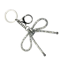 Load image into Gallery viewer, Nollia Mesh Bow Bag Charm – Elegant Keychain Accessory (5 Colors)