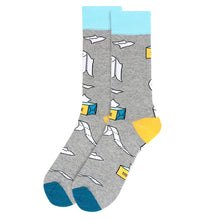 Load image into Gallery viewer, Men's Socks - Paper Novelty Socks