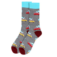 Load image into Gallery viewer, Men's Socks - Camping Car Novelty Socks