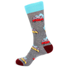 Load image into Gallery viewer, Men's Socks - Camping Car Novelty Socks