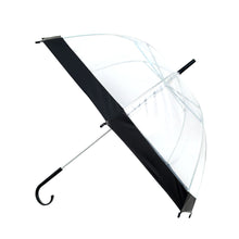 Load image into Gallery viewer, Kids' Clear Bubble Umbrella - Petite See-Thru Clear - Color Border