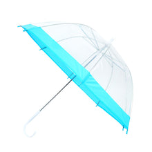 Load image into Gallery viewer, Kids' Clear Bubble Umbrella - Petite See-Thru Clear - Color Border