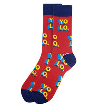 Load image into Gallery viewer, Men's Socks - "Yolo" Novelty Socks