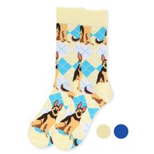 Load image into Gallery viewer, Men's Socks - Novelty Argyle Dog