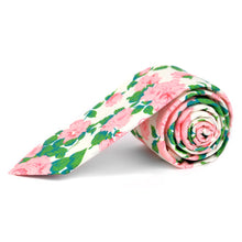 Load image into Gallery viewer, Tie - Floral Cotton Slim Tie 2.5"