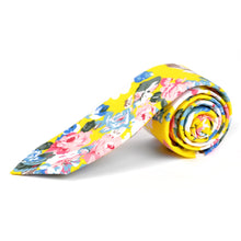 Load image into Gallery viewer, Tie - Floral Cotton Slim Tie 2.5"