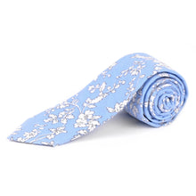 Load image into Gallery viewer, Parquet Floral Cotton Slim Tie (2.5")
