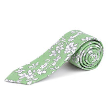 Load image into Gallery viewer, Parquet Floral Cotton Slim Tie (2.5")