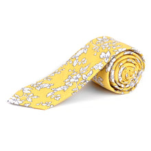 Load image into Gallery viewer, Parquet Floral Cotton Slim Tie (2.5")