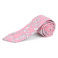 Load image into Gallery viewer, Parquet Floral Cotton Slim Tie (2.5")