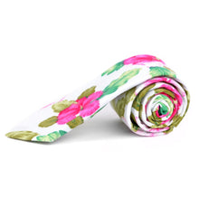 Load image into Gallery viewer, Parquet Floral Cotton Slim Tie (2.5") - 2 Color Options