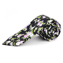 Load image into Gallery viewer, Tie - Floral Cotton Slim Tie 2.5"