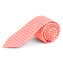 Load image into Gallery viewer, Tie Polka Dot Cotton Slim Tie 2.5"