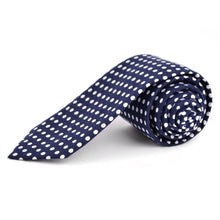 Load image into Gallery viewer, Tie Polka Dot Cotton Slim Tie 2.5"