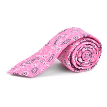 Load image into Gallery viewer, Parquet Paisley 100% Cotton Slim Tie – 2.5" Width