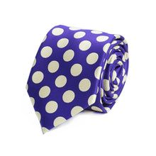 Load image into Gallery viewer, Tie - Polka Dots Microfiber Poly Woven