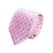 Load image into Gallery viewer, Tie - Polka Dots Microfiber Poly Woven