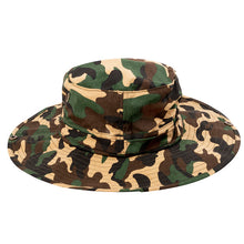 Load image into Gallery viewer, Westend Camo Wide Brim Boonie Sun Hat – Foldable Outdoor Safari Hat