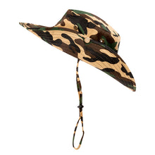 Load image into Gallery viewer, Westend Camo Wide Brim Boonie Sun Hat – Foldable Outdoor Safari Hat