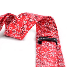 Load image into Gallery viewer, 2.25" Paisley Cotton Slim Tie - NVC-PAISLEY