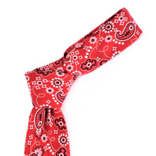 Load image into Gallery viewer, 2.25" Paisley Cotton Slim Tie - NVC-PAISLEY