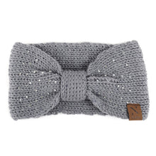Load image into Gallery viewer, Nollia Women's Rhinestone Twist-Knot Knit Ear Warmer Headband