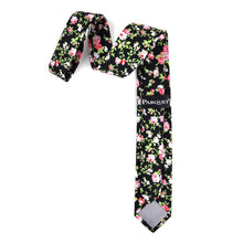 Load image into Gallery viewer, 2.25" Floral Cotton Slim Tie - NVC-FLORAL10
