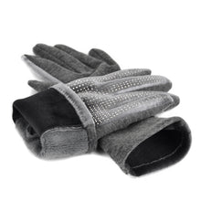 Load image into Gallery viewer, Women's Winter Gloves - Rhinestone Studded - Touch Screen