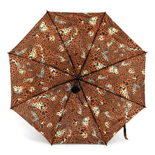 Load image into Gallery viewer, Parquet Animal Print Compact Umbrella – Auto-Open, Plastic Handle