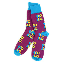Load image into Gallery viewer, Men's Socks - "Yolo" Novelty Socks