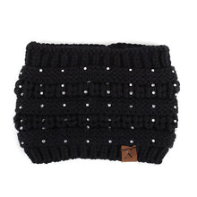Load image into Gallery viewer, Nollia Women's Rhinestone Knit Winter Headband Ear Warmer – Wide Fit, Nollia