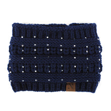 Load image into Gallery viewer, Nollia Women's Rhinestone Knit Winter Headband Ear Warmer – Wide Fit, Nollia