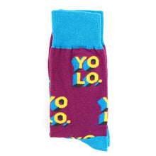 Load image into Gallery viewer, Men's Socks - "Yolo" Novelty Socks