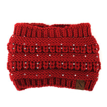 Load image into Gallery viewer, Nollia Women's Rhinestone Knit Winter Headband Ear Warmer – Wide Fit, Nollia