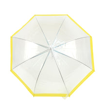 Load image into Gallery viewer, See-Thru Clear Kids Umbrella with Color Border - UM5009