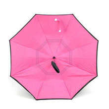 Load image into Gallery viewer, Parquet Solid Color Double Layer Inverted Umbrella –  (UV Protection, C-Handle)
