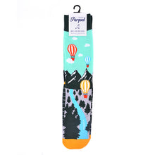 Load image into Gallery viewer, Men's Socks - Hot Air Balloon Novelty Socks
