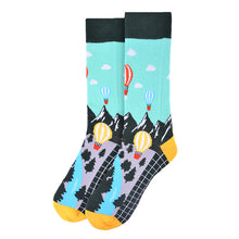 Load image into Gallery viewer, Men's Socks - Hot Air Balloon Novelty Socks