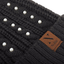 Load image into Gallery viewer, Women's Winter Hat - Pom Pom & Pearls Knit Hat