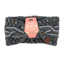 Load image into Gallery viewer, Nollia Women's Rhinestone Knit Winter Headband Ear Warmer