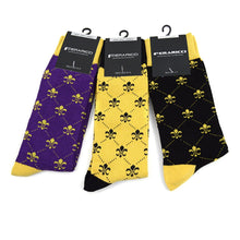 Load image into Gallery viewer, 6pairs Men's Cotton Fleur-de-lis Socks FLS02