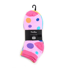 Load image into Gallery viewer, Women's Socks - Polka Dot Low Cut - Assorted 6 Pack