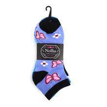 Load image into Gallery viewer, Women's Socks - Butterflies Low Cut - Assorted 6 Pack