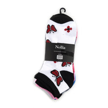 Load image into Gallery viewer, Women's Socks - Butterflies Low Cut - Assorted 6 Pack