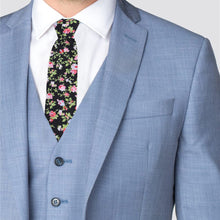 Load image into Gallery viewer, 2.25" Floral Cotton Slim Tie - NVC-FLORAL10