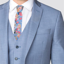 Load image into Gallery viewer, 2.25" Floral Cotton Slim Tie - NVC-FLORAL4