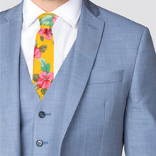 Load image into Gallery viewer, 2.25" Floral Cotton Slim Tie - NVC-FLORAL7